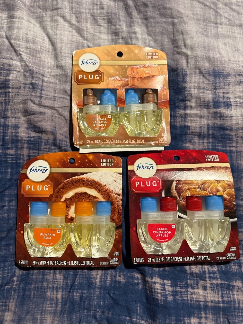 Febreze plug in limited holiday pumpkin roll baked cinnamon apples sea salt